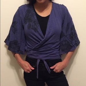 Urban Outfitters kimono crop top